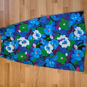 Vintage Marjorie Hamilton floral button front maxi skirt